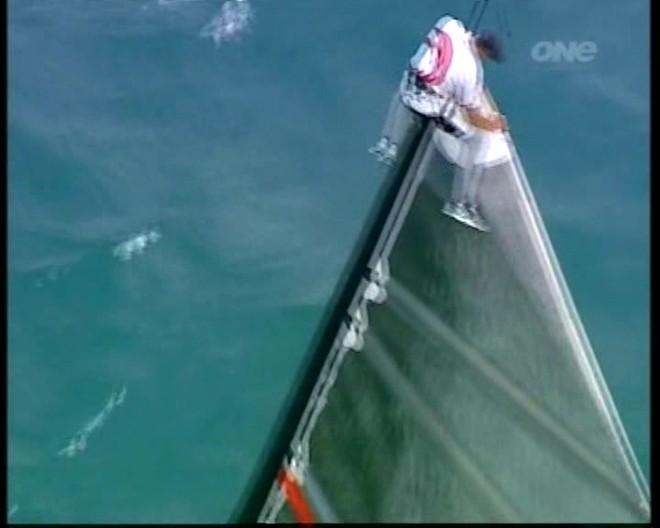 13 - Head of sail appears to be pulled sideways © Event Media